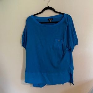 Blue Blouse with Pocket